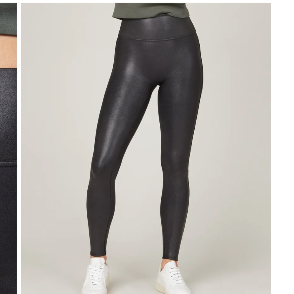 Spanx faux leather leggings - Size L